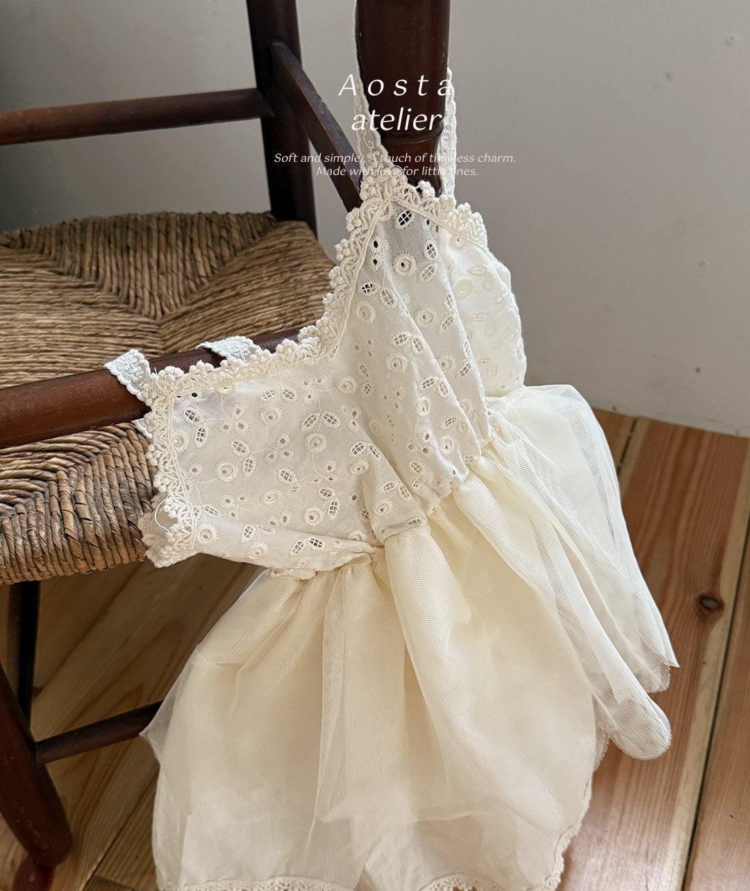 ［Aosta］Lace tulip one-piece