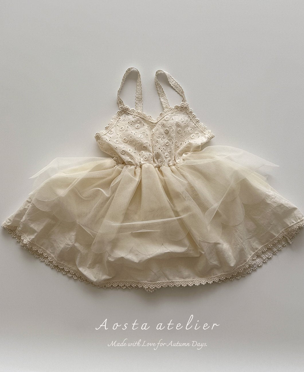 ［Aosta］Lace tulip one-piece