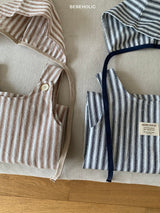 ［bebe holic］Marin stripe rompers set