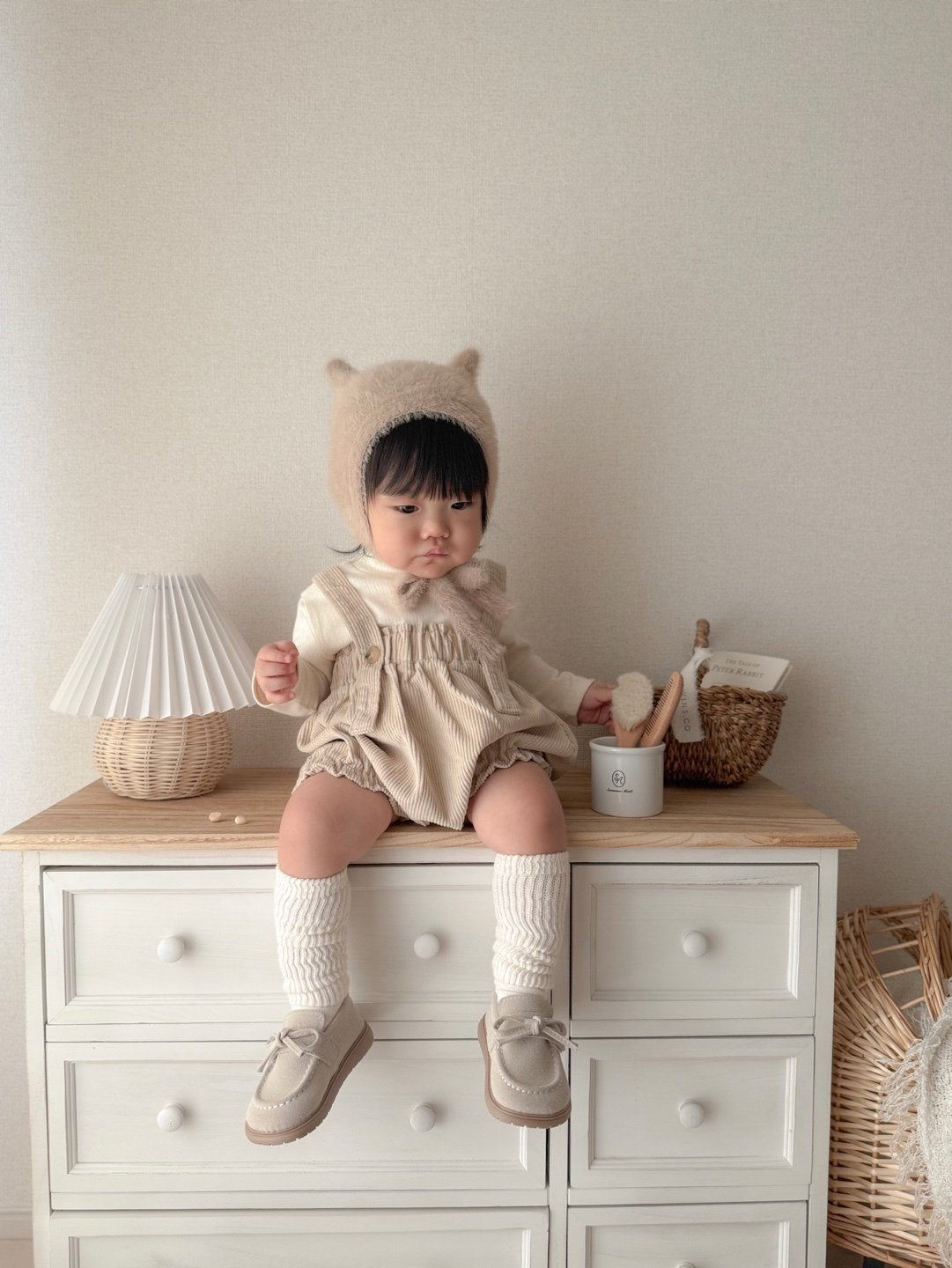 ［mimi market］Corduroy suspender bloomer