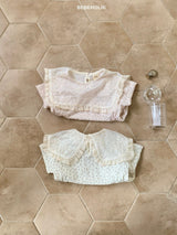 ［bebe holic］Stella lace collar rompers