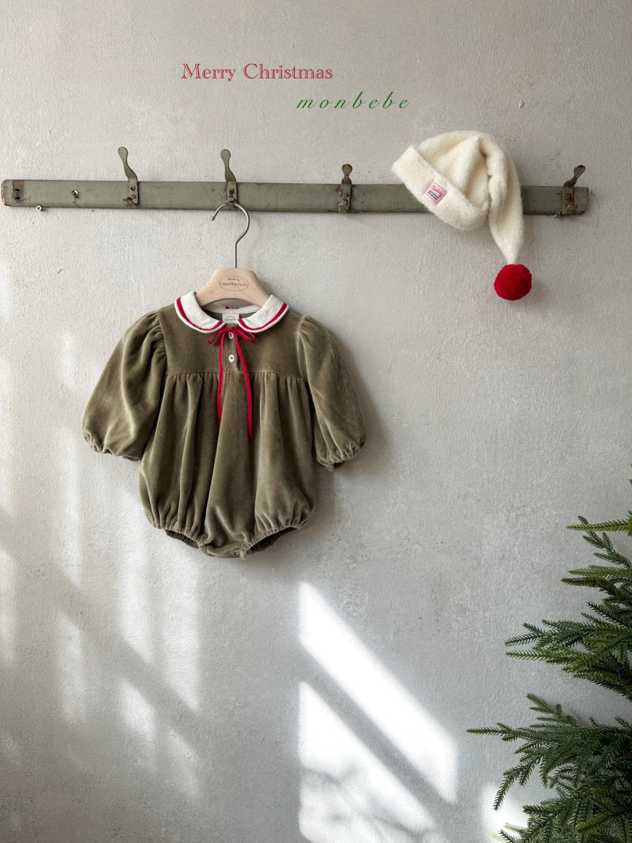 ［monbebe］Merry ribbon rompers