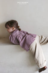 ［DISCO BONBON］Candy frill check blouse