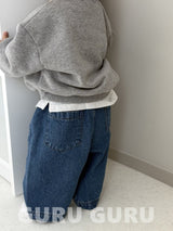 ［guru guru］Wide denim pants (baby & kids)