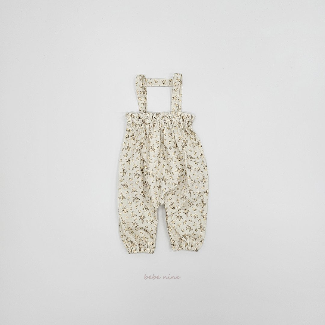 ［bebenine］Flower Overall Pants