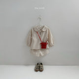 [minirobe] Toto check blouse
