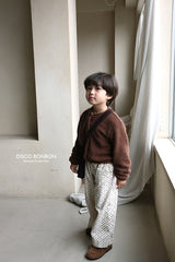［DISCO BONBON］Flower corduroy wide pants