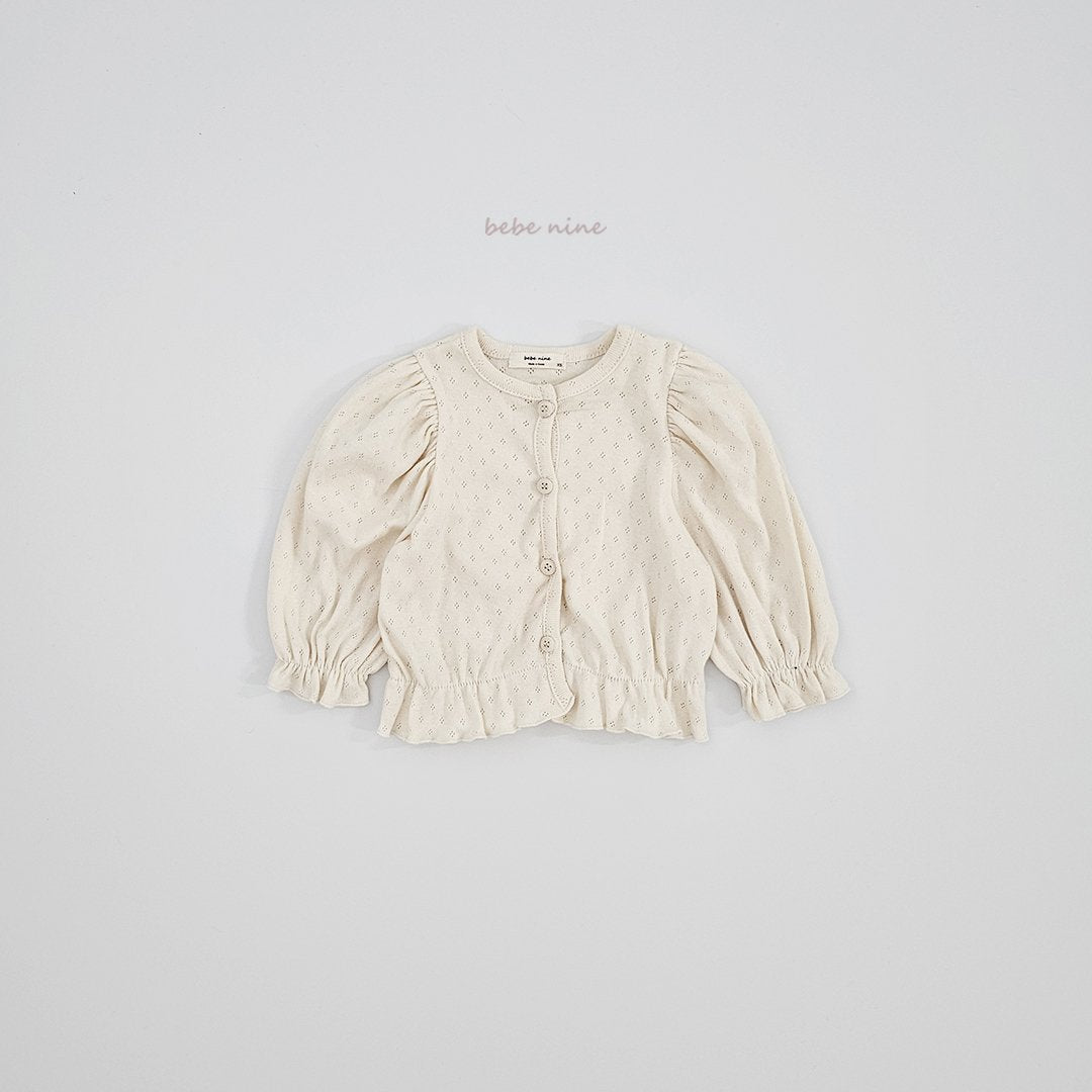 ［bebenine］Edel Frill Cardigan