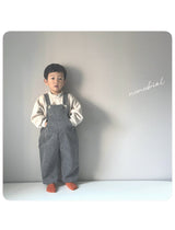 ［nunubiel］Corduroy suspender pants