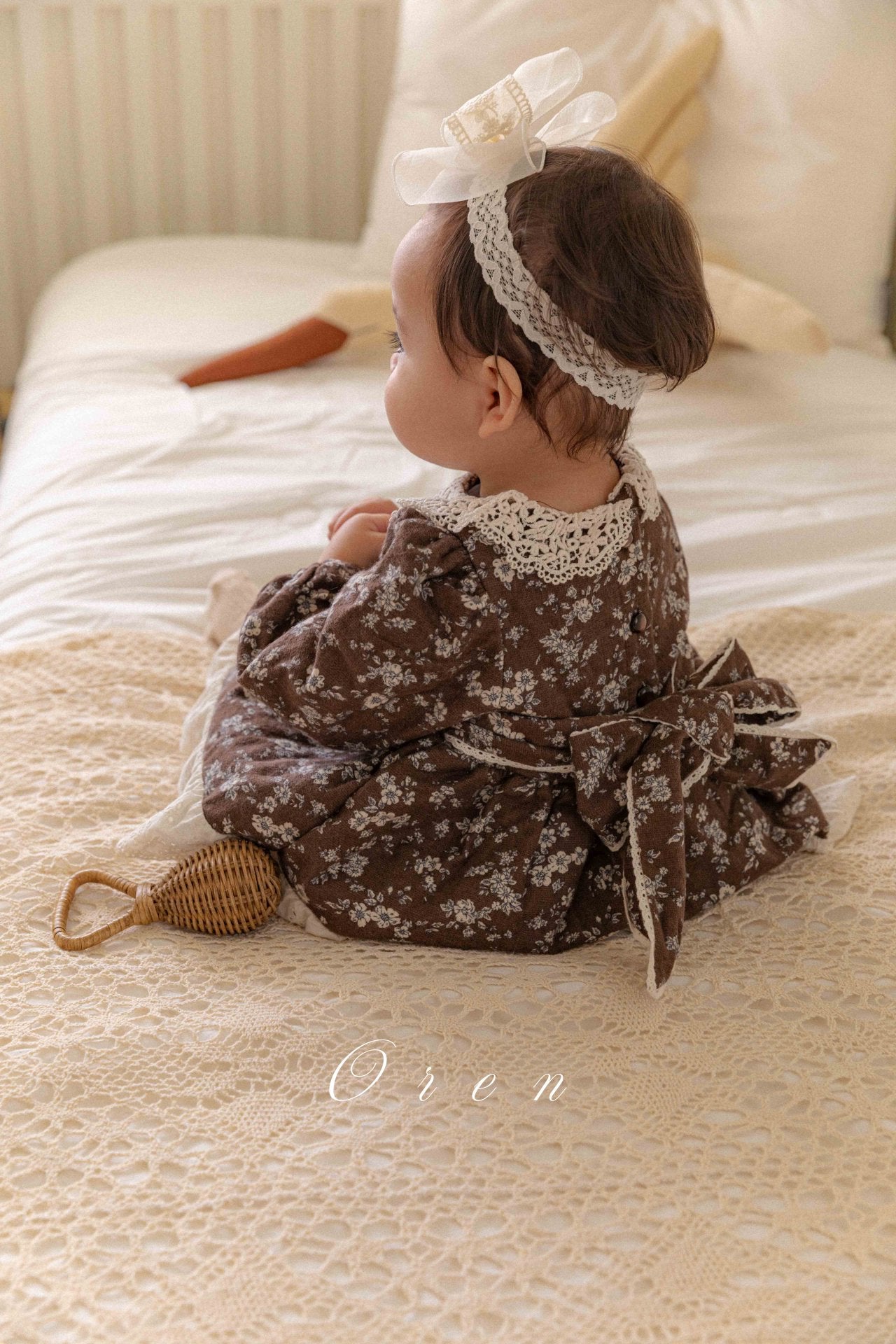 ［OREN］Selena flower padding suit