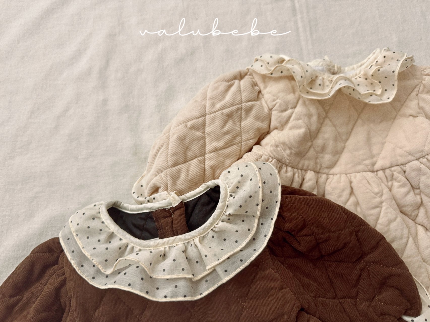 ［valubebe］Dot color quilting one-piece (baby)