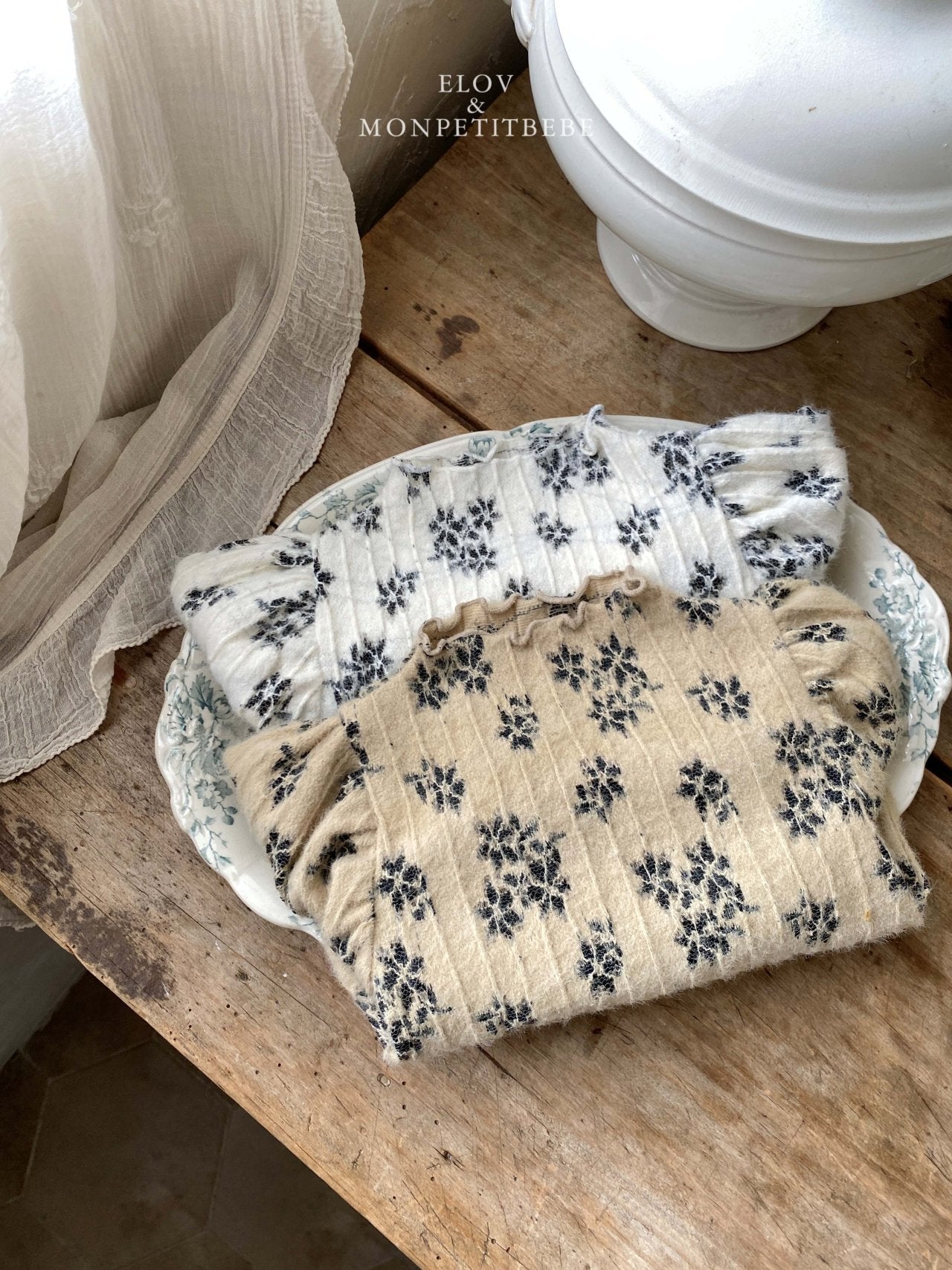 ［Mon petit bebe］Maren smock tee