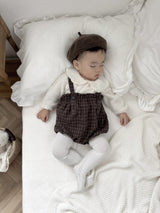 ［mimi market］Naive check suspender bloomer