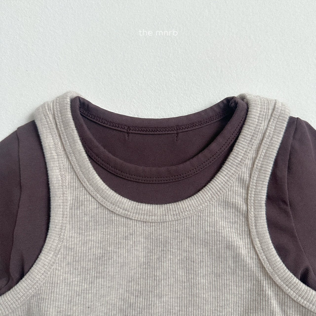 [minirobe] Stretch ribbed sleeveless