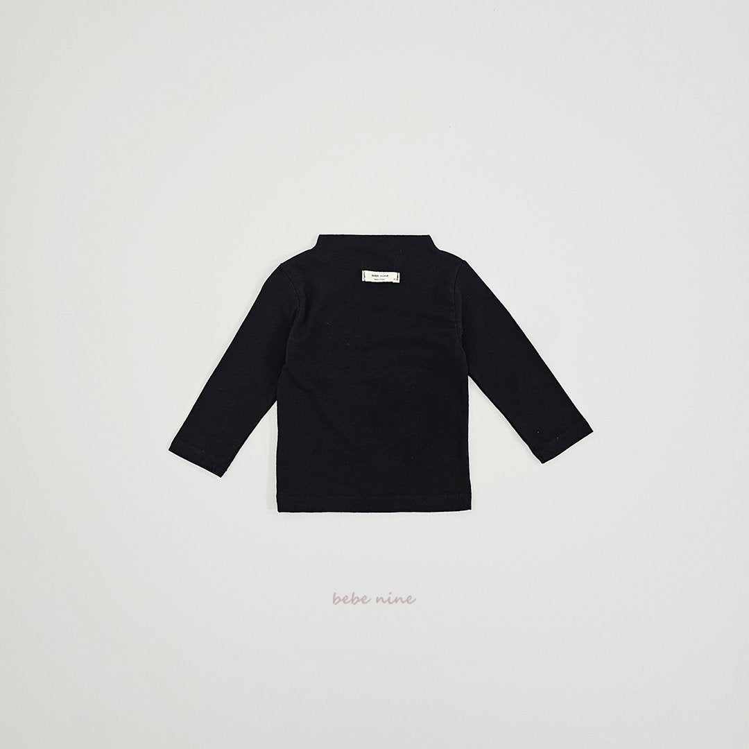 ［bebenine］Soft Mock Neck Tee