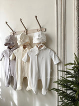 ［monbebe］Cotton velvet bonnet