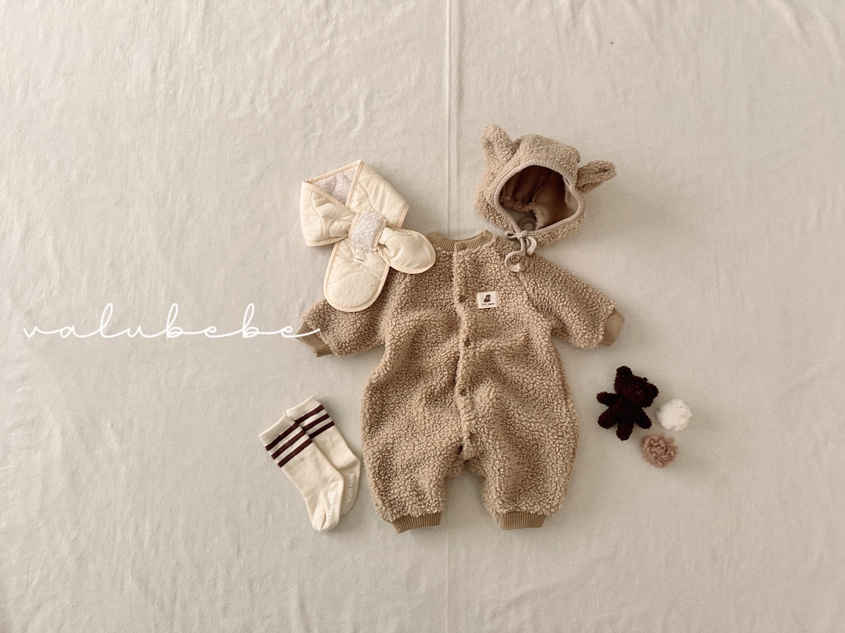 ［valubebe］Valu bear boa beanie (baby)