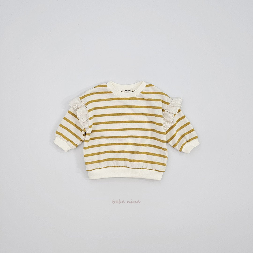 ［bebenine］Bonnie Frill Sweatshirt