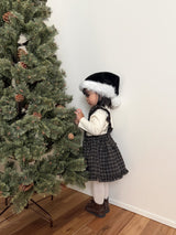 ［mimi market］Boucle apron one-piece