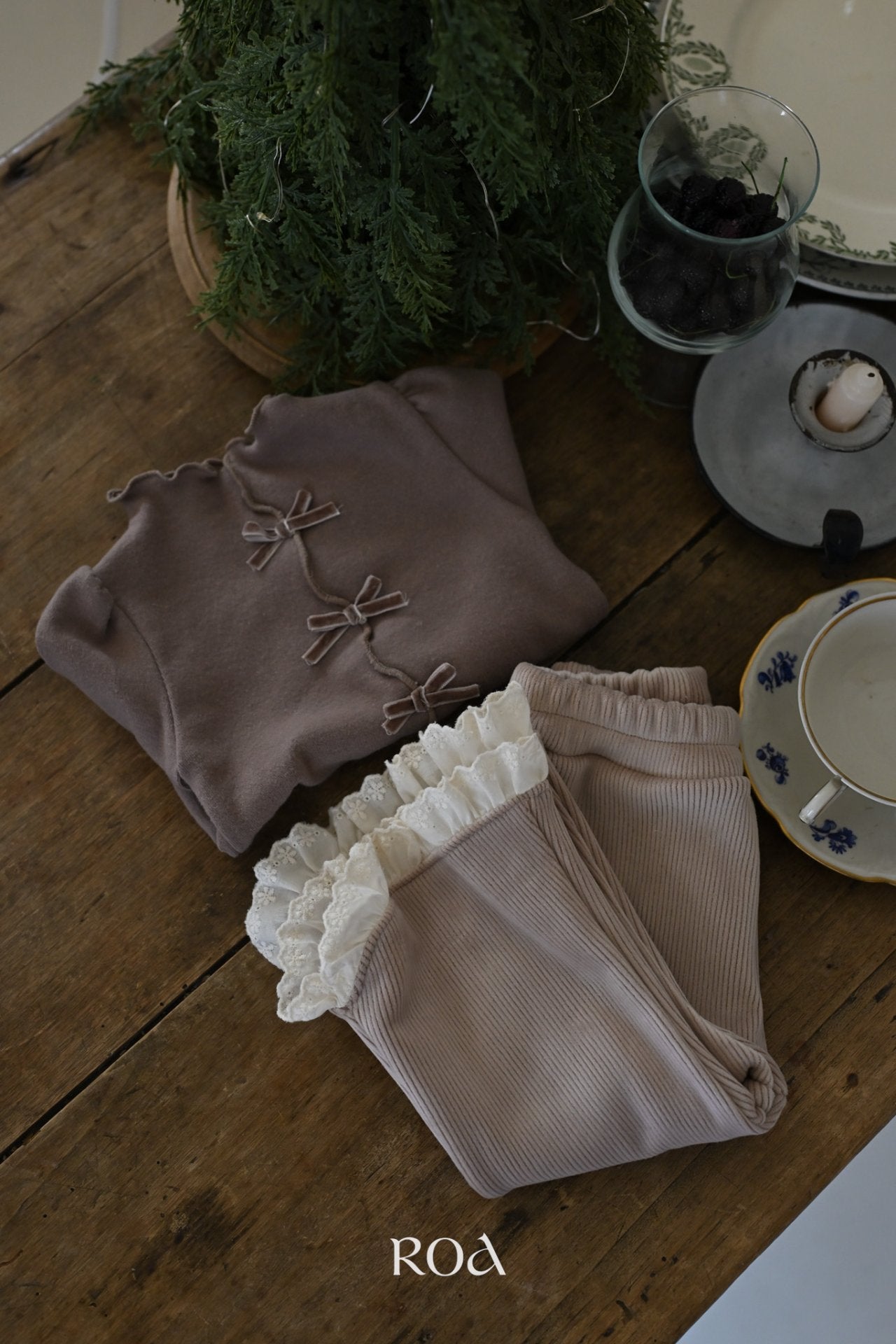 ［ROA］Rose ribbon tops