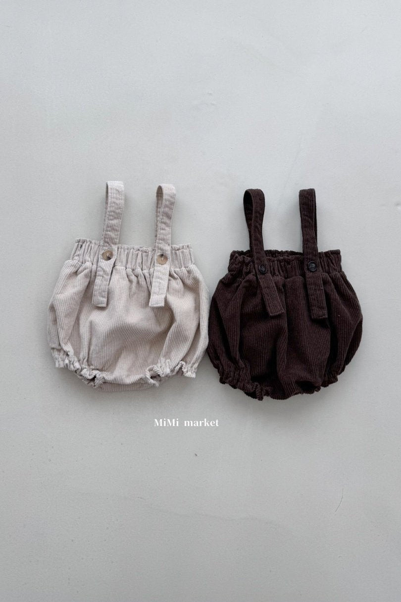 ［mimi market］Corduroy suspender bloomer