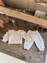 ［marron］Sellin ribbon lace cardigan