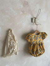 ［Anne shirley］Ology embroidery rompers (yellow)
