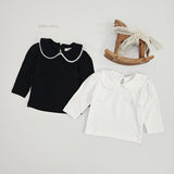 ［bebenine］Lace Round Collar Tee