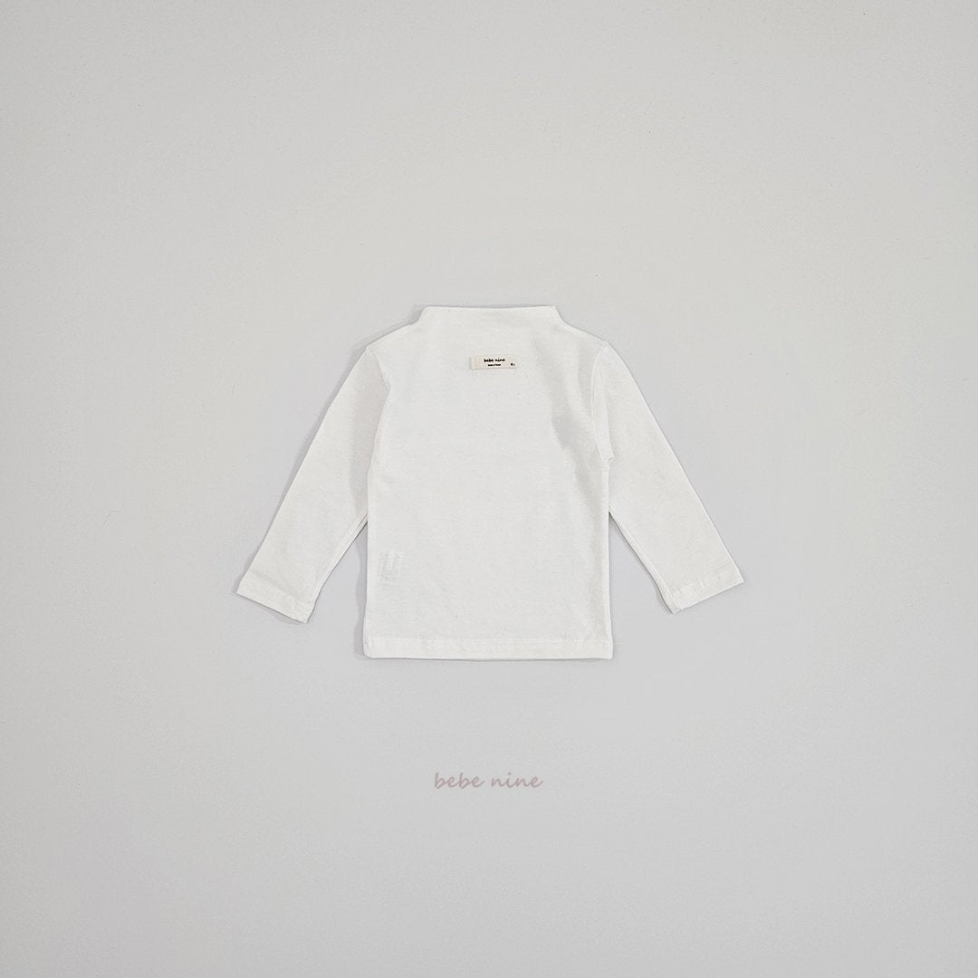 ［bebenine］Soft Mock Neck Tee