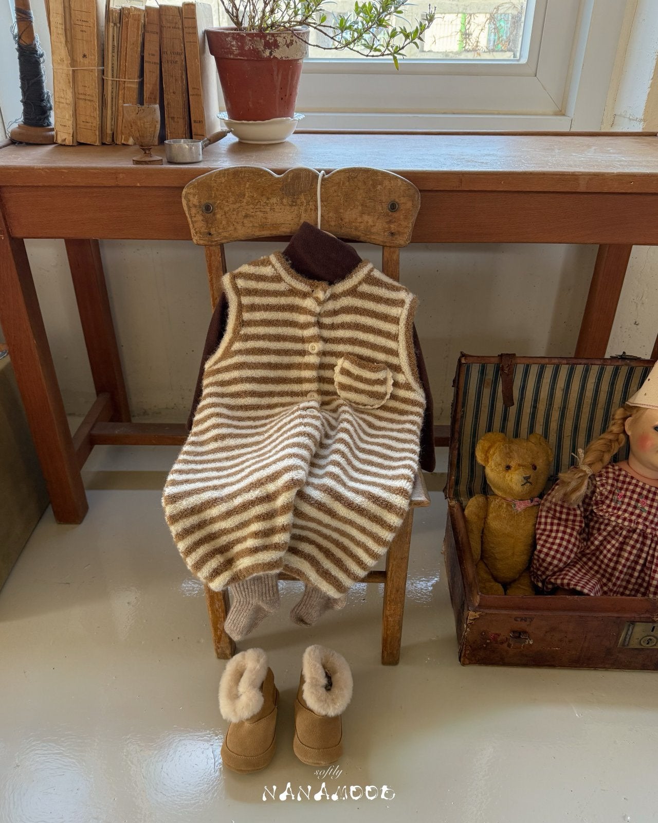 ［nanamood by BANANAJ］Soft spoon jump suit