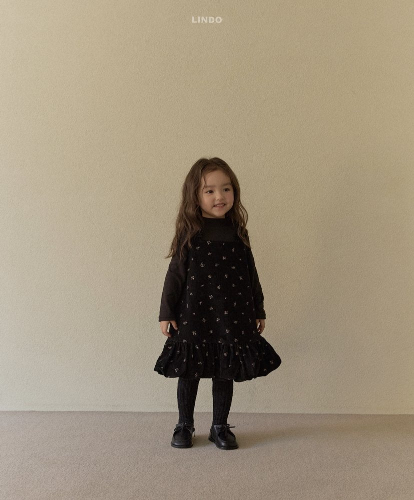 ［LINDO］Basic half neck tee