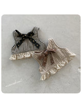 ［nunubiel］Cheese check vest