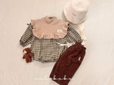 ［valubebe］Frill check collar rompers (baby)