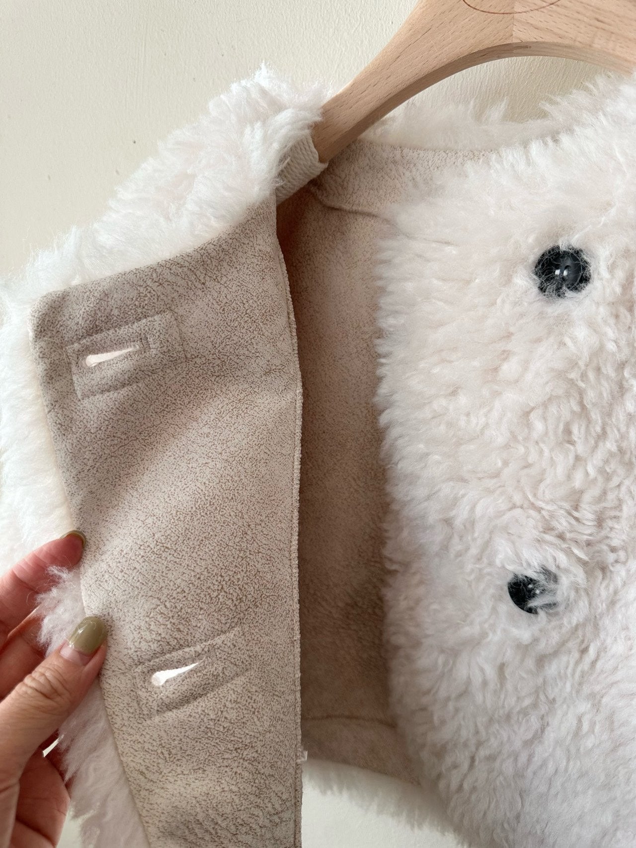 ［monbebe］Eco fur mouton jacket (kids)