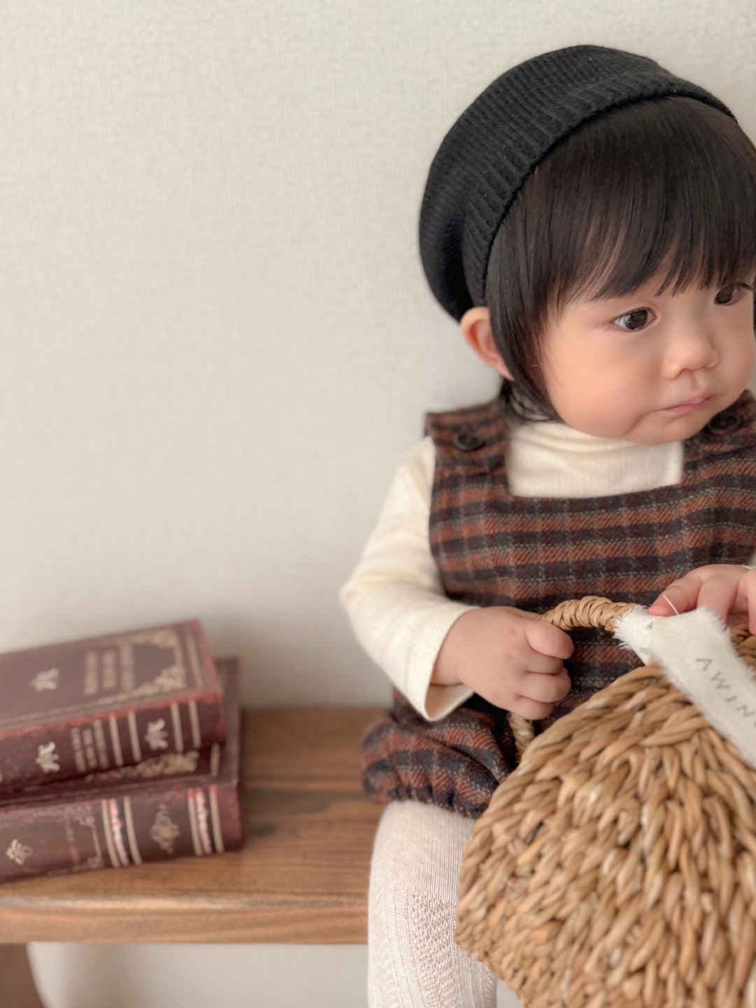 ［mimi market］Olly suspender rompers