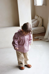 ［DISCO BONBON］Candy frill check blouse