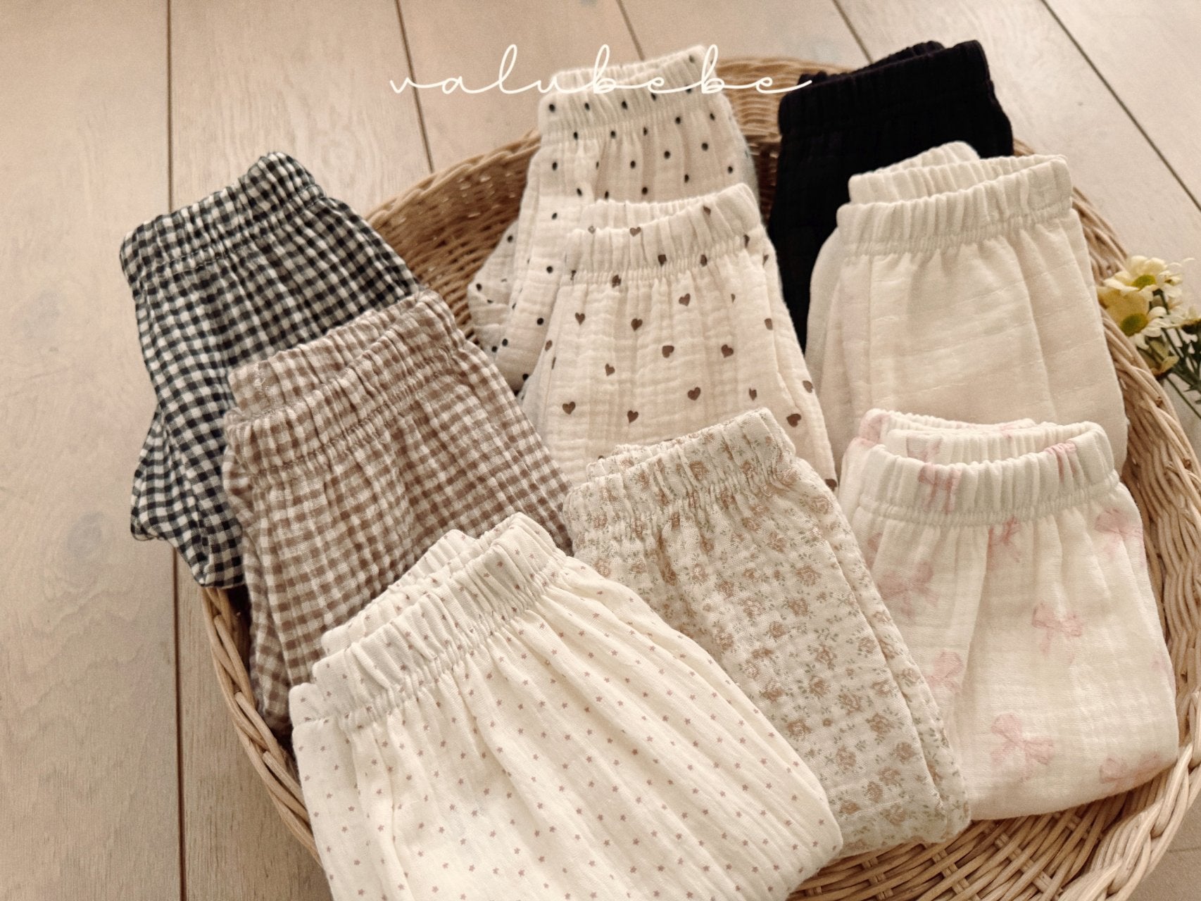 ［valubebe］Embossing pants