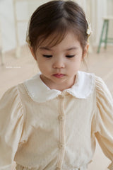 ［bebenine］Lace Round Collar Tee