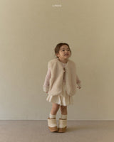 ［LINDO］Betty fur ribbon vest