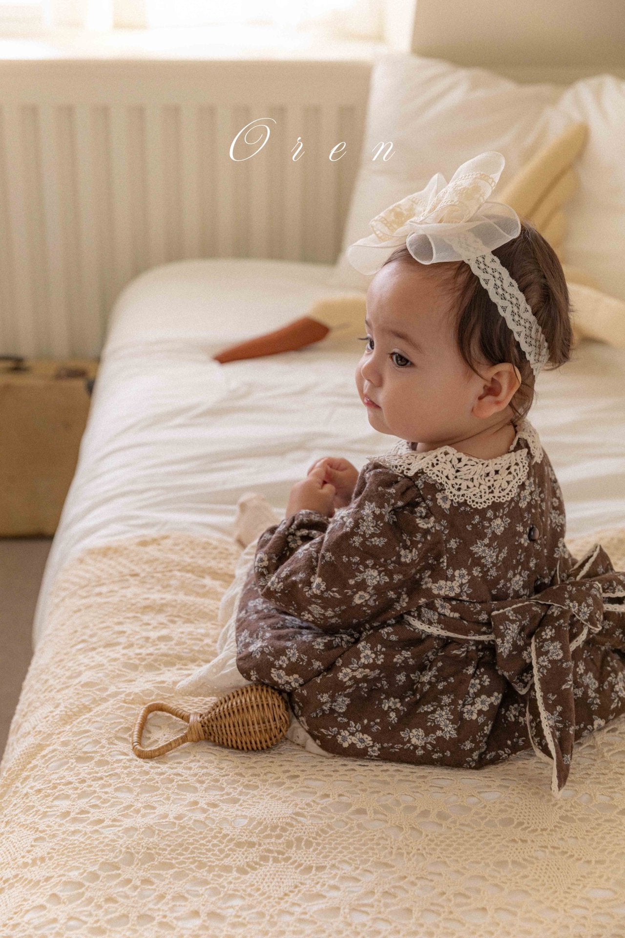 ［OREN］Selena flower padding suit