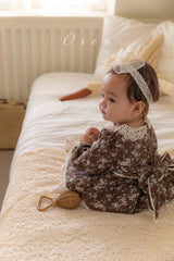 ［OREN］Selena flower padding suit