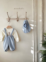 ［monbebe］Winter rib suspender pants