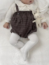 ［mimi market］Naive check suspender bloomer