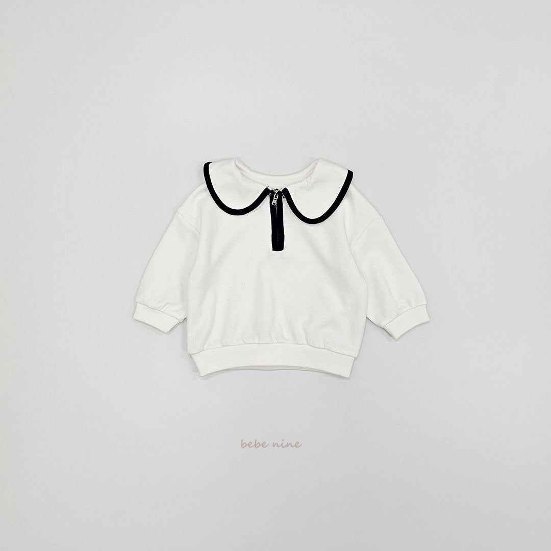 ［bebenine］Milk Zip-Up Sweatshirt