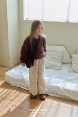 ［DISCO BONBON］Flower corduroy wide pants