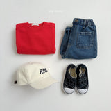 [minirobe] Autumn pocket denim pants