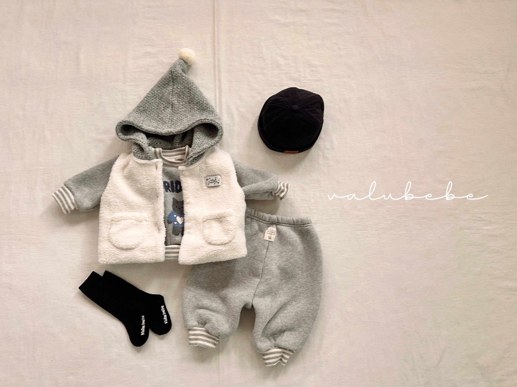 ［valubebe］Pompom food boa vest (baby)