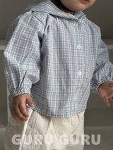 ［guru guru］Stripe hood shirt (baby & kids)