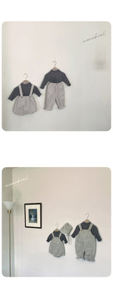 ［nunubiel］Bebe stripe turtleneck tee