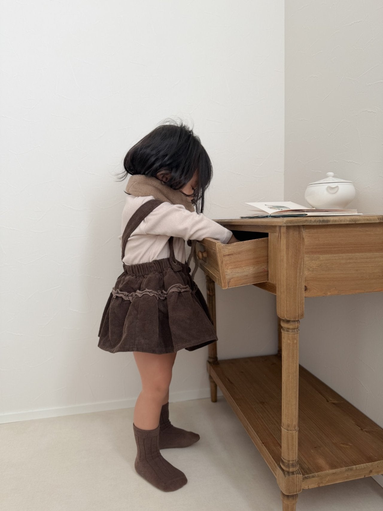 ［mimi market］Corduroy frill skirt